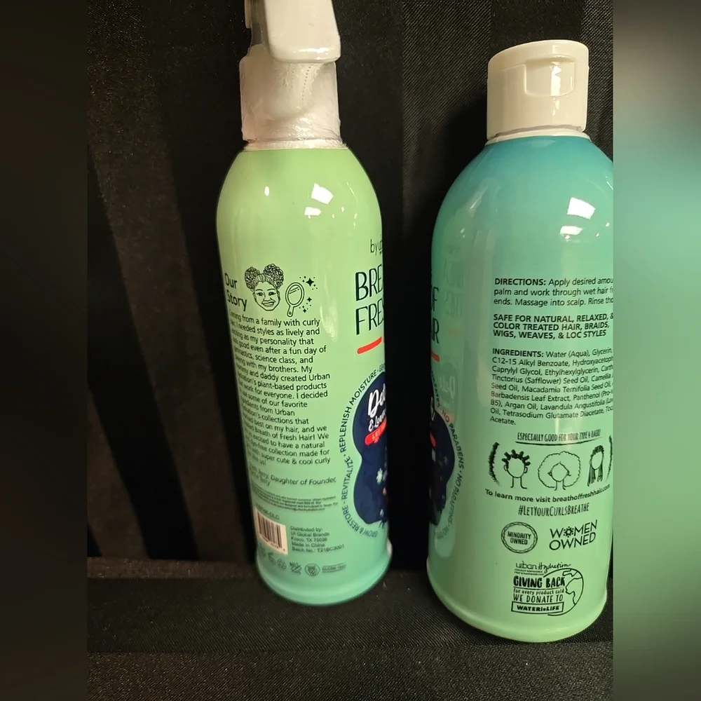 3 Piece Mixed Kids Breath Of Fresh Hair Style Lotion Detangler & Conditioner Lot